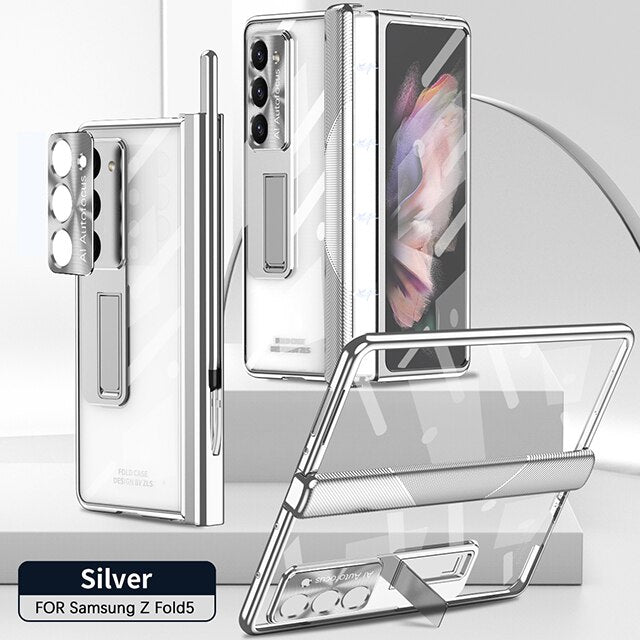 Transparent Kickstand Full Protection Case For Z Fold 5 Series