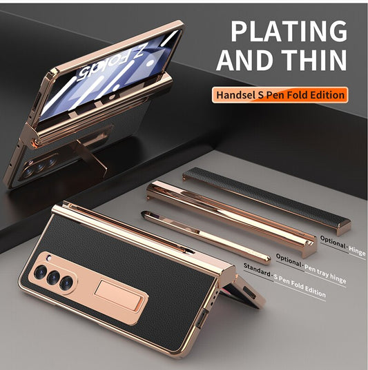 Leather Kickstand Pen Slot Case (+FREE PEN) For Z Fold 5 Series