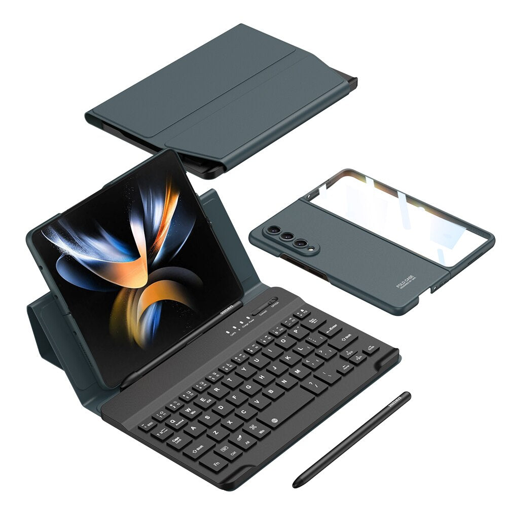 3 in 1 - Case + Flip Stand Cover +  Wireless keyboard (+FREE PEN)