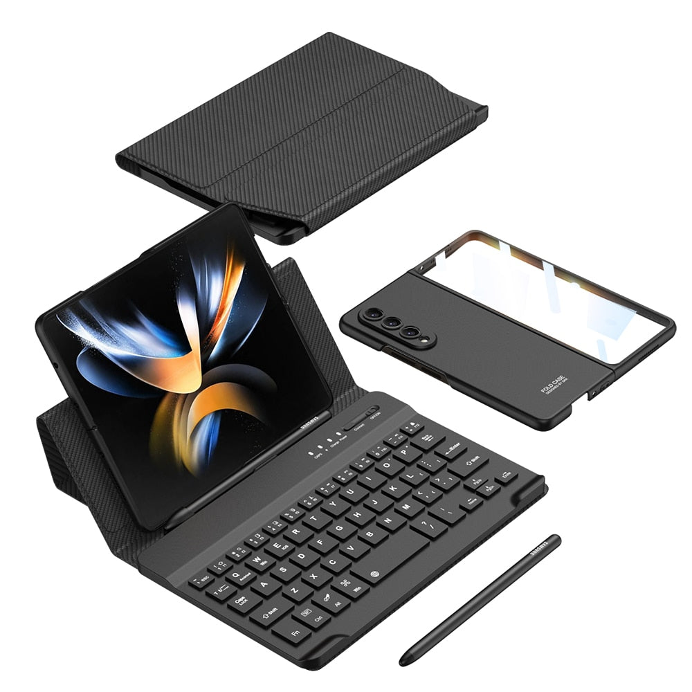 3 in 1 - Case + Flip Stand Cover +  Wireless keyboard (+FREE PEN)