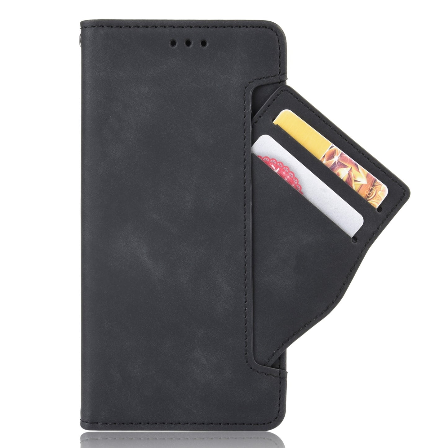 Leather Texture Wallet Case With Pen / Card Slot