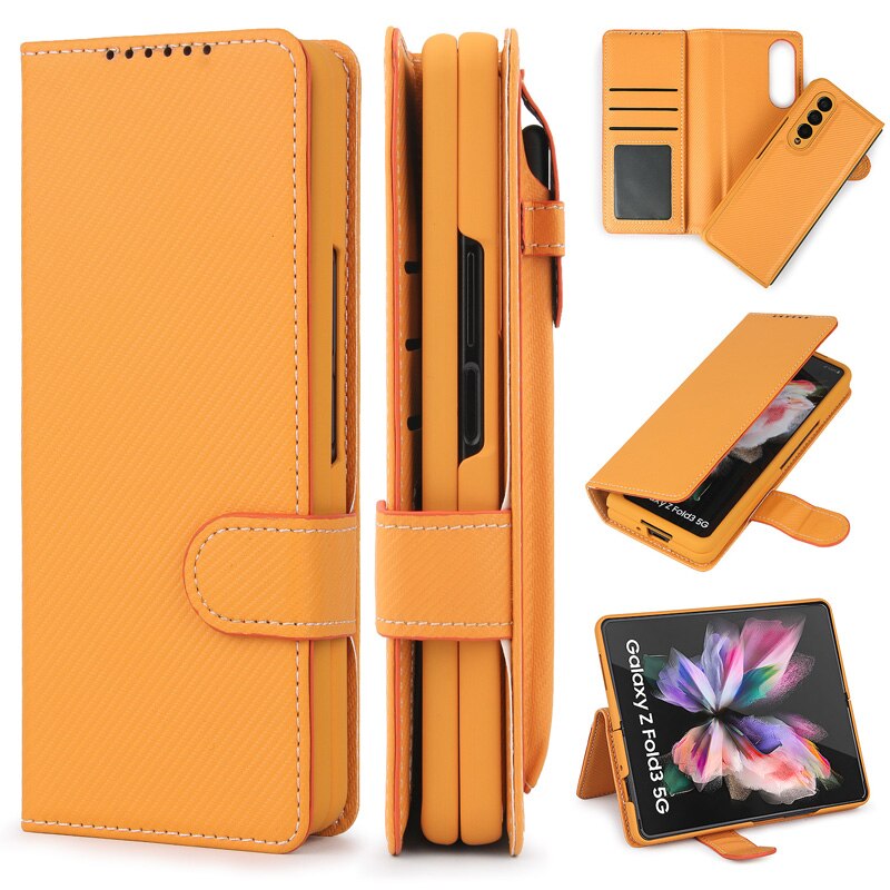 Separable Pen Card Slot Wallet Case