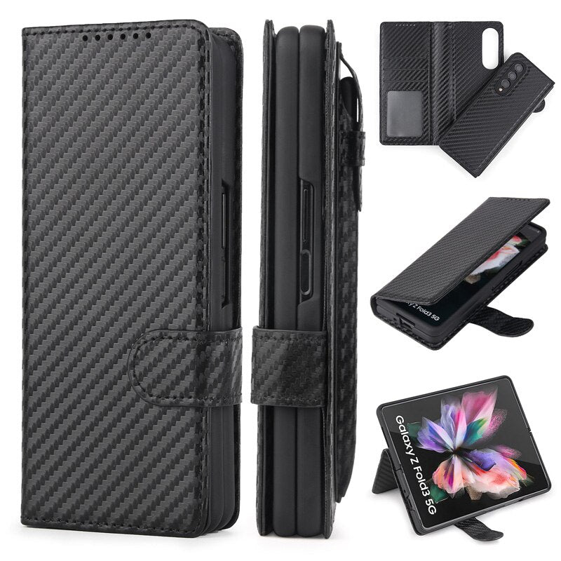 Separable Pen Card Slot Wallet Case